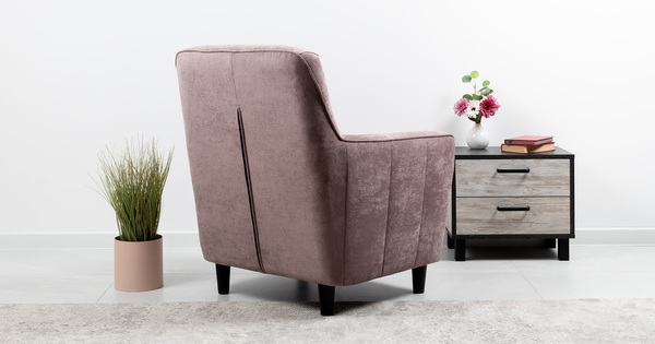 Кресло для отдыха Арно ТК 567 велюр Лаки 17 (пепел розы)