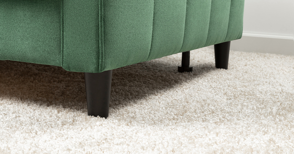 Диван-кровать угловой Арно ТД 566 велюр Лаки 20 хвойный зеленый, Vertical 910 молочно-серый, сборка на любую сторону