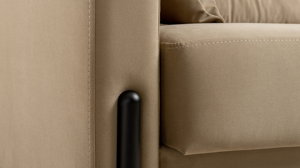 Диван-кровать прямой Барселона ТД 670 велюр Diagonal 290 бежевый