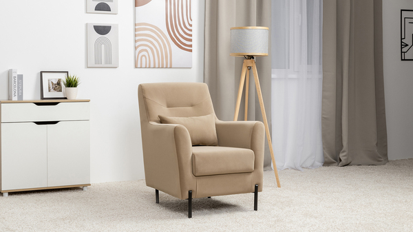 Кресло для отдыха Барселона ТК 670 велюр Diagonal 290 бежевый