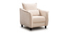 Кресло для отдыха Берта ТК 771 велюр Mirage semolina молочный