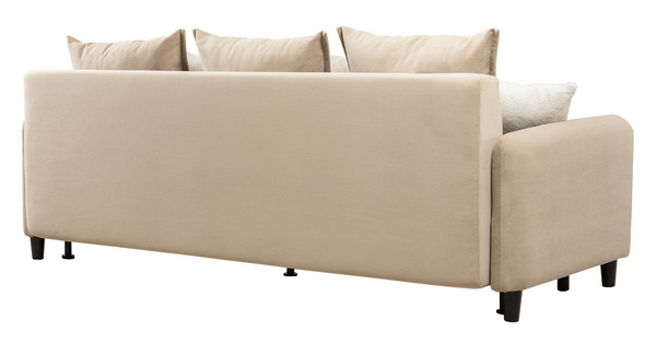 Диван-кровать прямой Дакота ТД 582 велюр Vendetta 02 кремовый, Riga 1598 z1 col 6 бежевый, Romeo 02