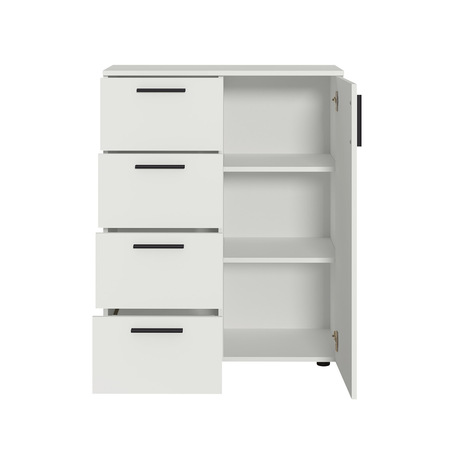 Гостиная Эйр композиция 2 белый PE шагрень, собирается на любую сторону