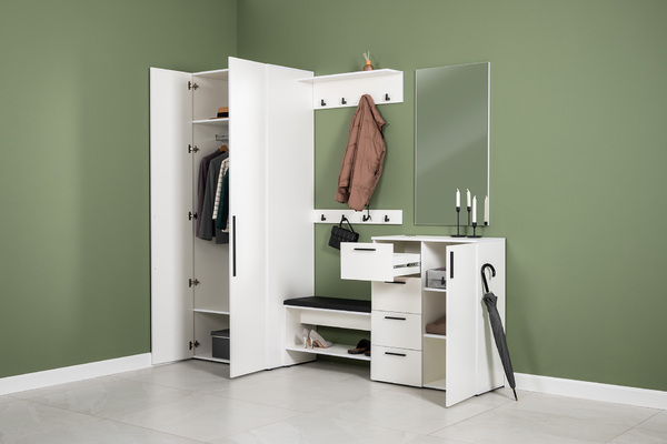 Вешалка навесная Эйр 16.551.01 белый РЕ шагрень