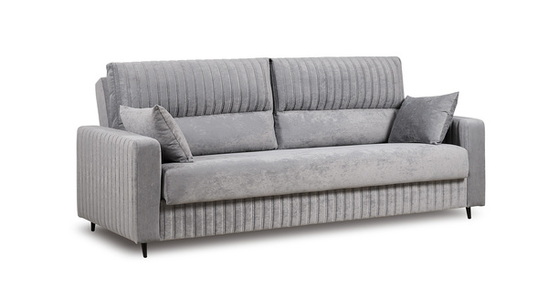 Диван-кровать прямой Изабель ТД 735 велюр Романс грей cерый