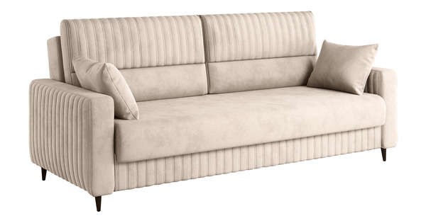 Диван-кровать прямой Изабель ТД 738 велюр Романс пебл бежевый