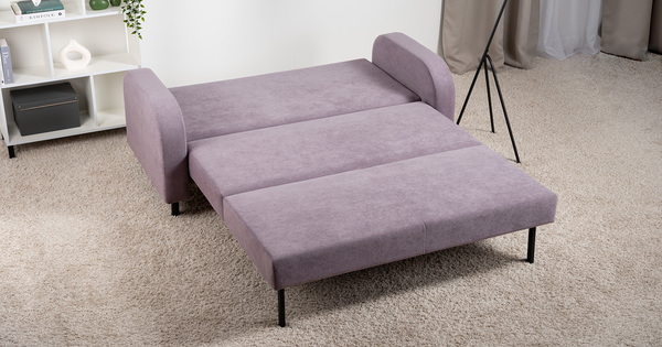 Диван-кровать прямой Киото ТД 782 велюр Epic 65 lilac сирень