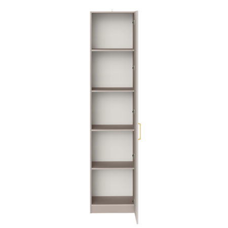 Гостиная Ричфорд композиция 2 без карнизов, кашемир 5981 BS, моно керамика D166-2 ПВХ, белый PE шагрень (собирается на любую сторону)